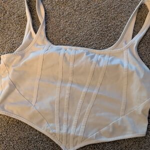 SHEIN White Corset Top